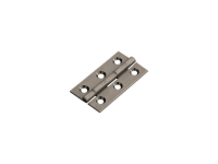 Fingertip Design 64mm x 35mm Solid Brass Cabinet Butt Hinges Pewter