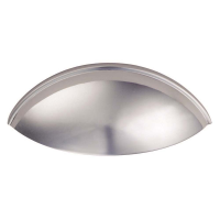 Fingertip Design Contemporary Cup Handle Polished Chrome