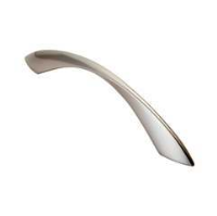 Fingertip Design Contemporary Twisted Bow Cupboard Handle Polished Chrome