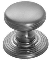 Fingertip Design Delamain 28mm DK49 Ringed Cupboard Knob Matt Satin Chrome