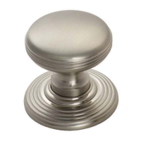 Fingertip Design Delamain 35mm DK49 Ringed Cupboard Knob Satin Nickel