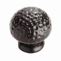 Fingertip Design Dimple Pattern Mushroom Cupboard Knob Black Antique