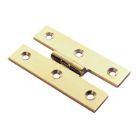 Fingertip Design H Pattern Cabinet Hinge Polished Lacquered Brass 