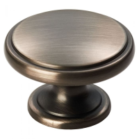 Fingertip Design Oxford Cupboard Knob Gun Metal