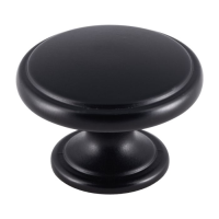 Fingertip Design Oxford Cupboard Knob Matt Black