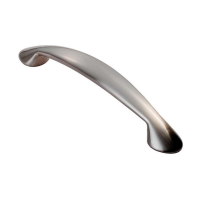 Fingertip Design Platypus Bow Cupboard Handle Satin Nickel