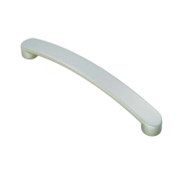 Fingertip Design Radiused End Flat Bow Cupboard Handle Satin Nickel