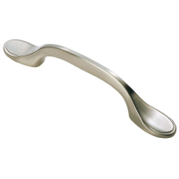 Fingertip Design Shaker Style Cupboard Handle Satin Nickel