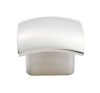 Fingertip Design Square Convex Face Cupboard Knob Satin Nickel