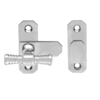 Fingertip Design T - Handle Cupboard/Window Fastener Satin Chrome