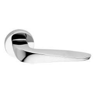 Frascio Aria Door Handle on Rose Polished Chrome