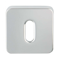 Frascio Radius Square Standard Escutcheon Polished Chrome