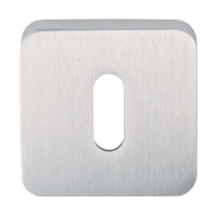 Frascio Radius Square Standard Escutcheon Satin Chrome