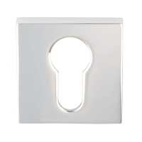 Frascio Square Euro Escutcheon Polished Chrome