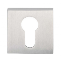 Frascio Square Euro Escutcheon Satin Chrome