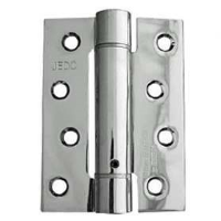 Frelan Hardware 102mm x 76mm Single Action Fire Door Spring Hinge Set Polished Chrome