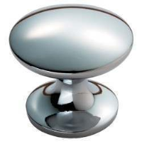 Frelan Hardware 30mm Mushroom Cupboard Knob Polished Chrome