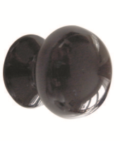 Frelan Hardware 33mm Porcelain Cupboard Knob Black