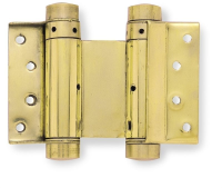 Frelan Hardware 75mm Double Action Spring Hinges Polished Brass