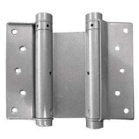 Frelan Hardware 75mm Double Action Spring Hinges Silver Enamelled