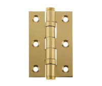 Frelan Hardware 75mm x 50mm Ball Bearing Hinges Polished Brass