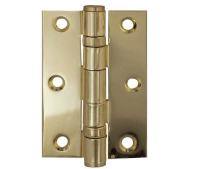 Frelan Hardware 76mm Ball Bearing Butt Hinge Electro Brass