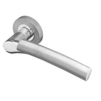 Frelan Hardware Arkus Door Handle on Rose Dual Chrome