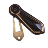 Frelan Hardware Black Goldline Porcelain Standard Escutcheon