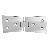 Frelan Hardware Brass Counter Flap Hinges Polished Chrome