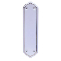 Frelan Hardware Classic Goldline White Porcelain Fingerplate