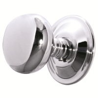 Frelan Hardware Concealed Fix Mushroom Door Knob on Rose Polished Chrome