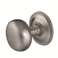 Frelan Hardware Concealed Fix Mushroom Door Knob on Rose Satin Chrome