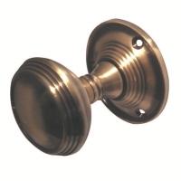 Frelan Hardware Egg Cup Door Knob on Rose Antique Bronze