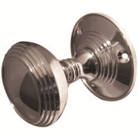 Frelan Hardware Egg Cup Door Knob on Rose Polished Chrome