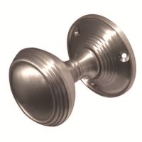 Frelan Hardware Egg Cup Door Knob on Rose Satin Chrome