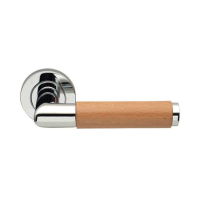 Frelan Hardware Havanna Door Handle on Rose Polished Chrome