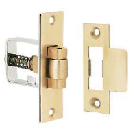 Frelan Hardware Heavy Duty Adjustable Roller Bolt Latch Satin Brass