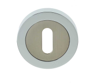 Frelan Hardware JV Concealed Standard Escutcheon Dual Chrome/Nickel