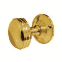 Frelan Hardware JV182M Door Knob on Rose Polished Brass