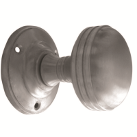 Frelan Hardware JV182M Door Knob on Rose Satin Chrome