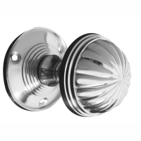 Frelan Hardware JV183M Door Knob on Rose Polished Chrome