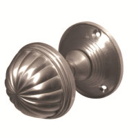 Frelan Hardware JV183M Door Knob on Rose Satin Chrome