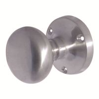 Frelan Hardware Mushroom Mortice Door Knob on Rose Satin Chrome