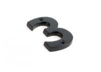 From the Anvil '3' Numeral Black