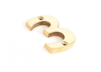 From the Anvil '3' Numeral Polished Brass