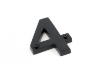 From the Anvil '4' Numeral Black