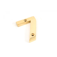 From the Anvil '7' Numeral Polished Brass