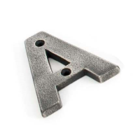 From the Anvil 'A' Letter Antique Pewter