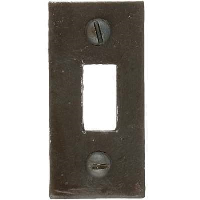From the Anvil Receiver Plate for 4" Cranked Door Bolt Beeswax