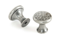 From the Anvil Small 20mm Beaten Cupboard Knob Pewter